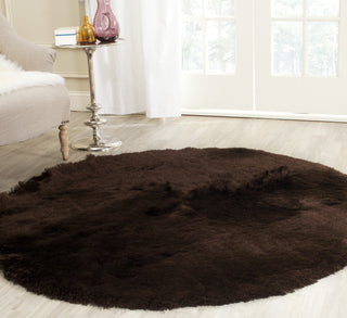 Safavieh Shag Paris Chocolate Area Rug Room Scene Feature