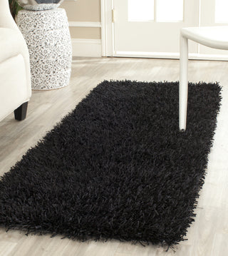 Safavieh Shag New Orleans Black/Black Area Rug Room Scene