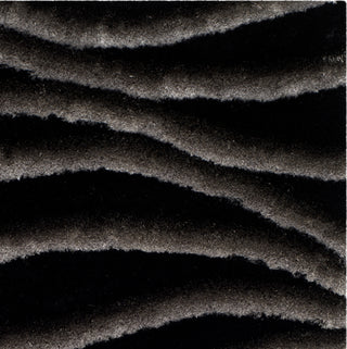 Safavieh Shag 3d Black/Grey Area Rug 