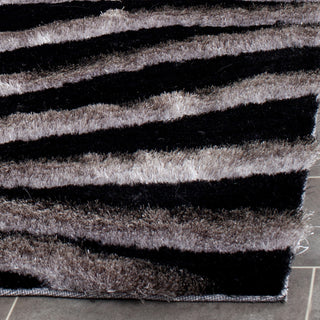 Safavieh Shag 3d Black/Grey Area Rug Detail