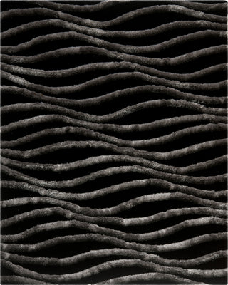 Safavieh Shag 3d Black/Grey Area Rug Main