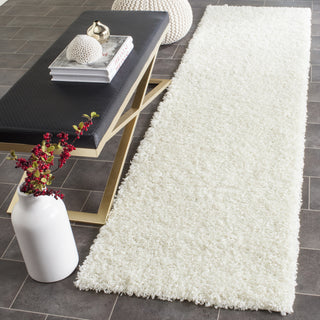 Safavieh Athens Shag SGA119B White Area Rug  Feature