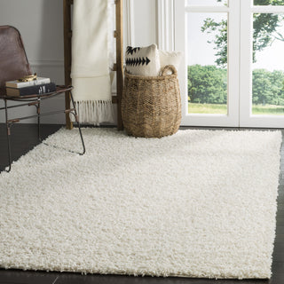 Safavieh Athens Shag SGA119B White Area Rug 