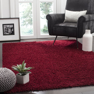 Safavieh Athens Shag SGA119R Red Area Rug  Feature