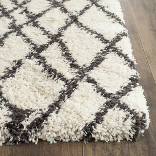 Safavieh Belize Shag SGB484B Ivory/Charcoal Area Rug 