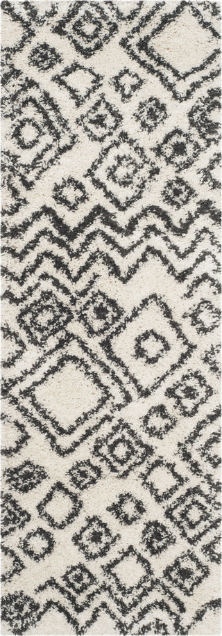 Safavieh Belize Shag SGB488B Ivory/Charcoal Area Rug 