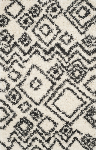 Safavieh Belize Shag SGB488B Ivory/Charcoal Area Rug 