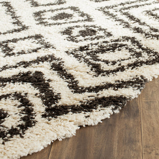 Safavieh Belize Shag SGB488B Ivory/Charcoal Area Rug 