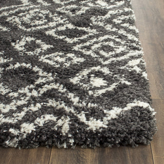 Safavieh Belize Shag SGB488C Charcoal/Ivory Area Rug 