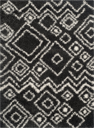 Safavieh Belize Shag SGB488C Charcoal/Ivory Area Rug main image