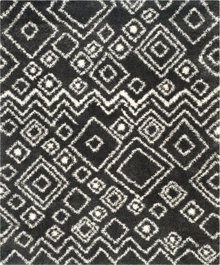 Safavieh Belize Shag SGB488C Charcoal/Ivory Area Rug 