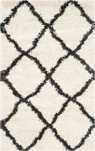 Safavieh Belize Shag SGB489B Ivory/Charcoal Area Rug 