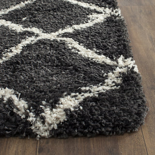 Safavieh Belize Shag SGB489C Charcoal/Ivory Area Rug 