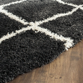 Safavieh Belize Shag SGB489C Charcoal/Ivory Area Rug 