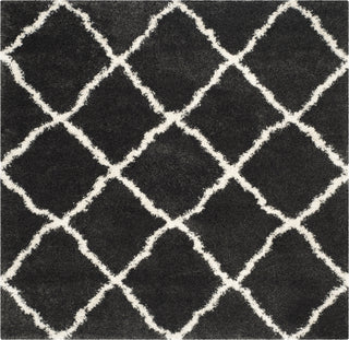 Safavieh Belize Shag SGB489C Charcoal/Ivory Area Rug 