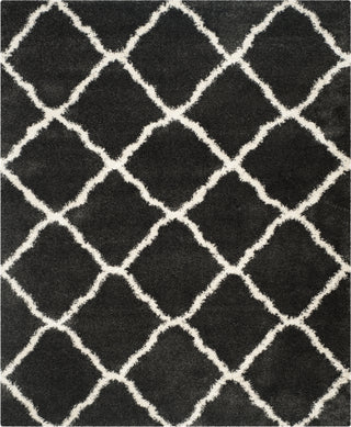 Safavieh Belize Shag SGB489C Charcoal/Ivory Area Rug 