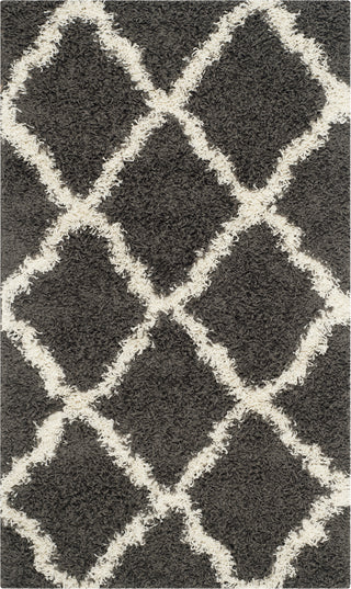 Safavieh Dallas Shag SGD257A Dark Grey/Ivory Area Rug 