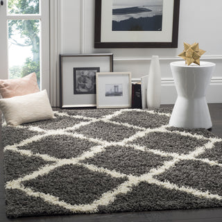 Safavieh Dallas Shag SGD257A Dark Grey/Ivory Area Rug  Feature