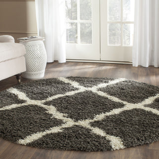 Safavieh Dallas Shag SGD257A Dark Grey/Ivory Area Rug 