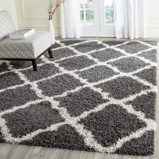 Safavieh Dallas Shag SGD257A Dark Grey/Ivory Area Rug 