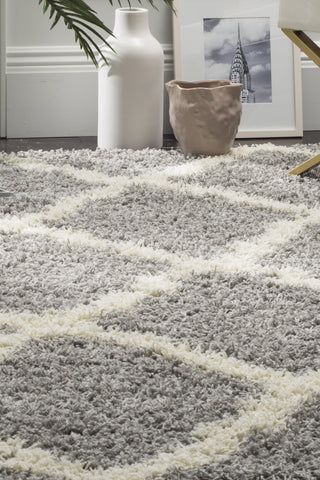 Safavieh Dallas Shag SGD257G Grey/Ivory Area Rug 