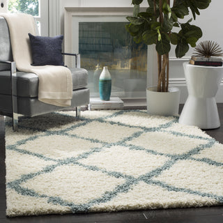 Safavieh Dallas Shag SGD257J Ivory/Light Blue Area Rug  Feature