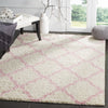 Safavieh Dallas Shag SGD257P Ivory/Light Pink Area Rug  Feature