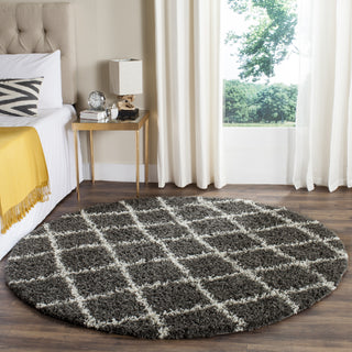 Safavieh Dallas Shag SGD258A Dark Grey/Ivory Area Rug 