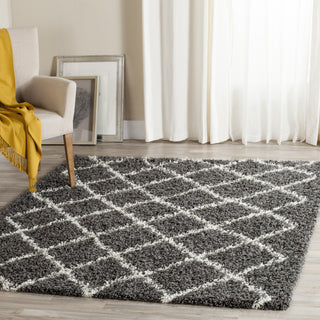 Safavieh Dallas Shag SGD258A Dark Grey/Ivory Area Rug 