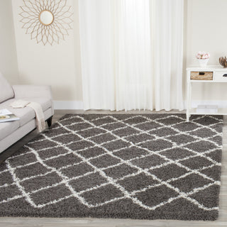 Safavieh Dallas Shag SGD258A Dark Grey/Ivory Area Rug 