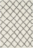 Safavieh Dallas Shag SGD258H Ivory/Dark Grey Area Rug 