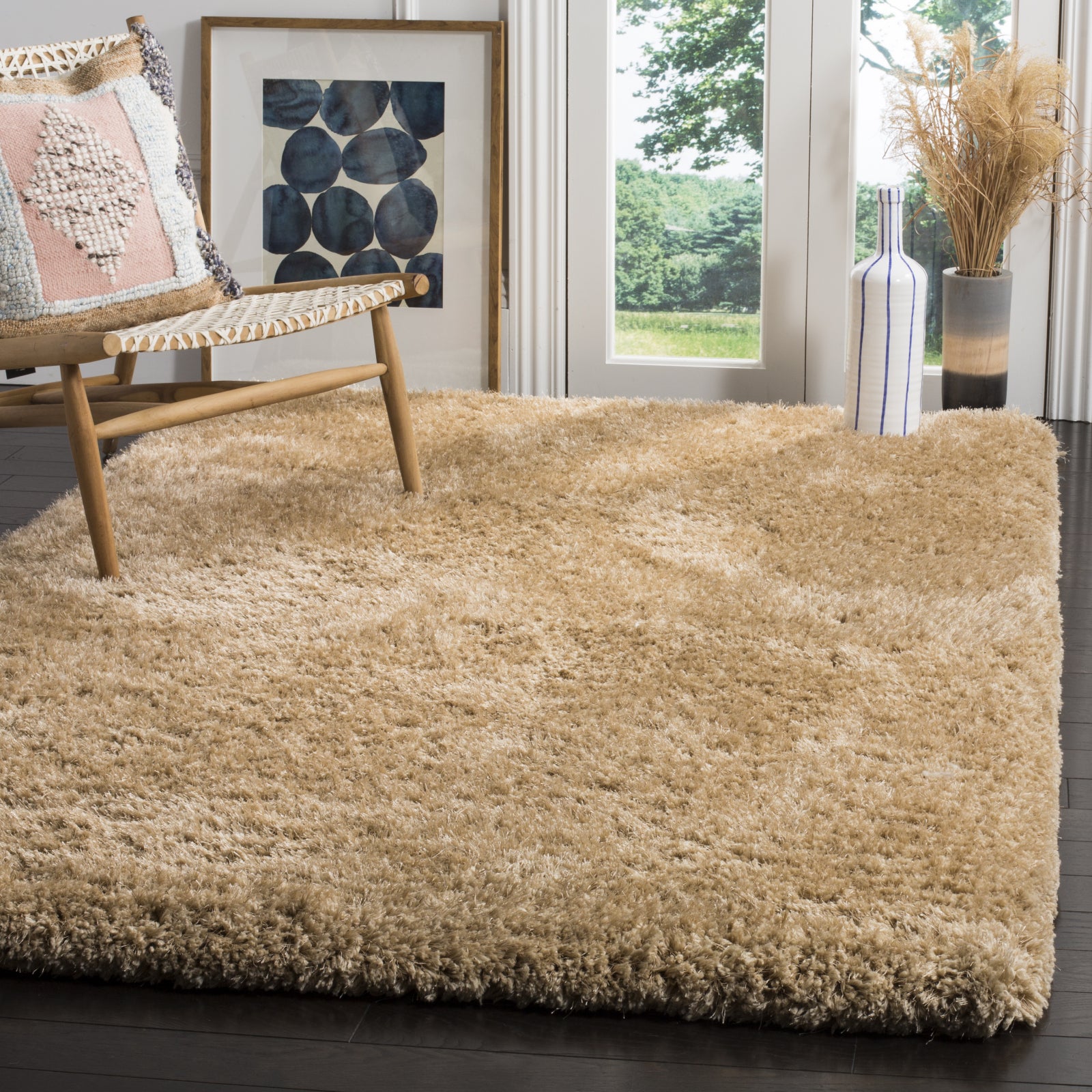 Safavieh Express Shag 620 Beige Area Rug – Incredible Rugs and Decor