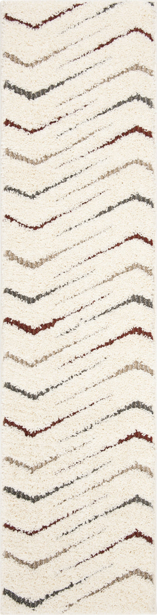 Safavieh Santorini Shag SGG166A Cream/Multi Area Rug 