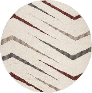 Safavieh Santorini Shag SGG166A Cream/Multi Area Rug 