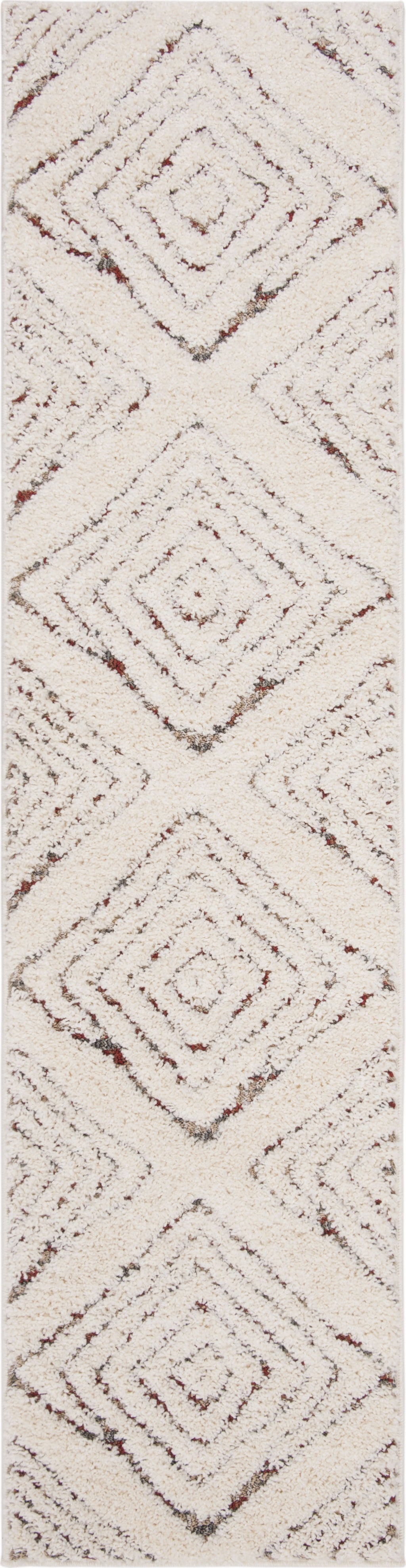 Safavieh Santorini Shag SGG173A Cream/Multi Area Rug Incredible Rugs