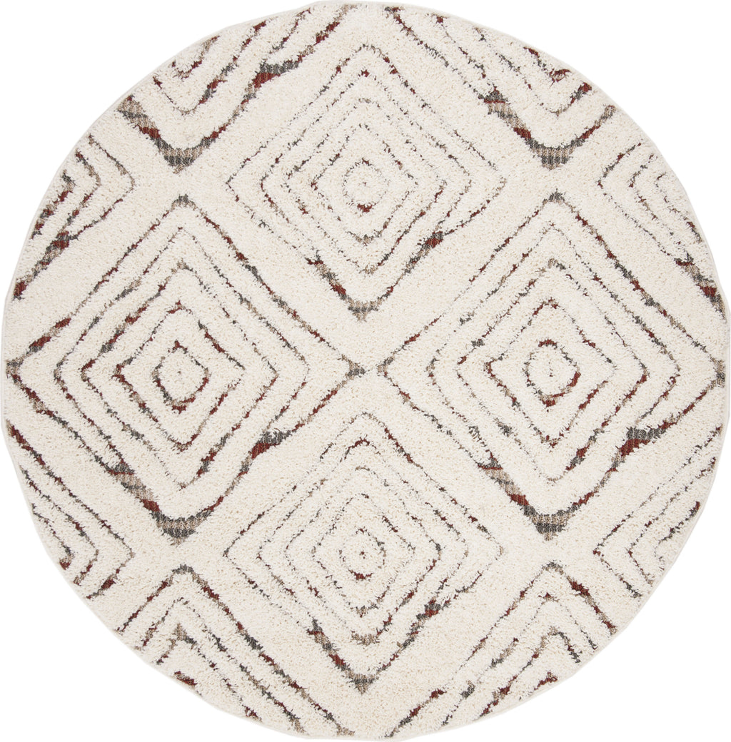 Safavieh Santorini Shag SGG173A Cream/Multi Area Rug Incredible Rugs