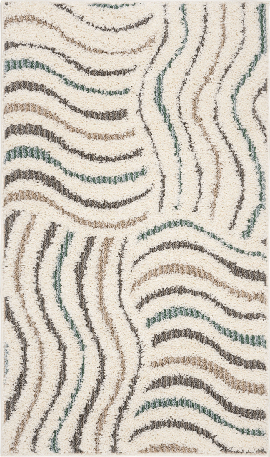 Safavieh Santorini Shag SGG178A Cream/Multi Area Rug Incredible Rugs