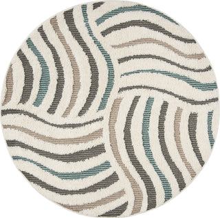 Safavieh Santorini Shag SGG178A Cream/Multi Area Rug 