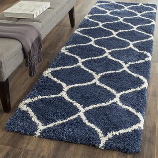 Safavieh Hudson Shag SGH280C Navy/Ivory Area Rug Room Scene Feature