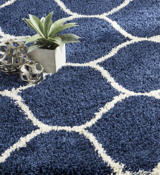 Safavieh Hudson Shag SGH280C Navy/Ivory Area Rug 