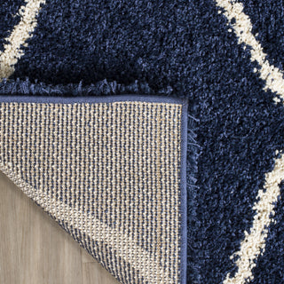 Safavieh Hudson Shag SGH280C Navy/Ivory Area Rug 