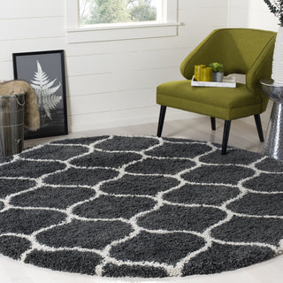 Safavieh Hudson Shag SGH280G Dark Grey/Ivory Area Rug 