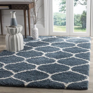 Safavieh Hudson Shag SGH280L Slate Blue/Ivory Area Rug  Feature