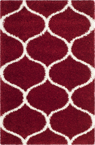 Safavieh Hudson Shag SGH280R Red/Ivory Area Rug 