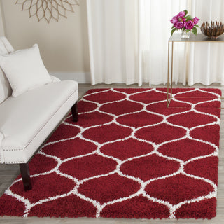 Safavieh Hudson Shag SGH280R Red/Ivory Area Rug  Feature