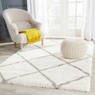 Safavieh Hudson Shag SGH281A Ivory/Grey Area Rug 