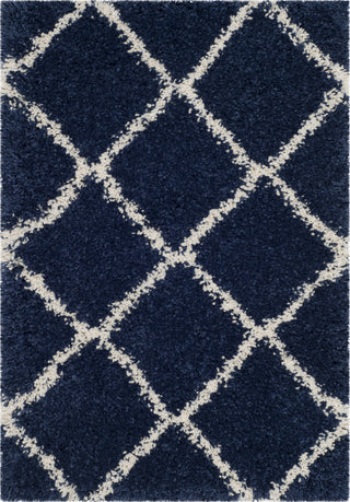 Safavieh Hudson Shag SGH281C Navy/Ivory Area Rug 