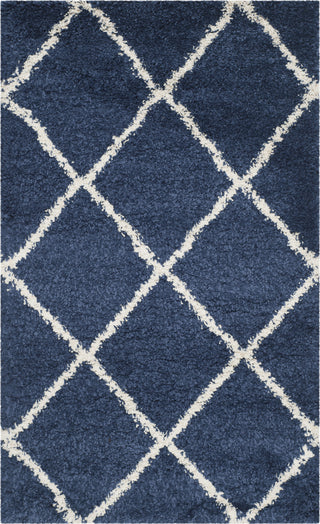 Safavieh Hudson Shag SGH281C Navy/Ivory Area Rug 