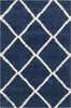 Safavieh Hudson Shag SGH281C Navy/Ivory Area Rug 
