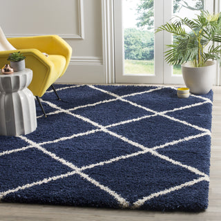 Safavieh Hudson Shag SGH281C Navy/Ivory Area Rug  Feature